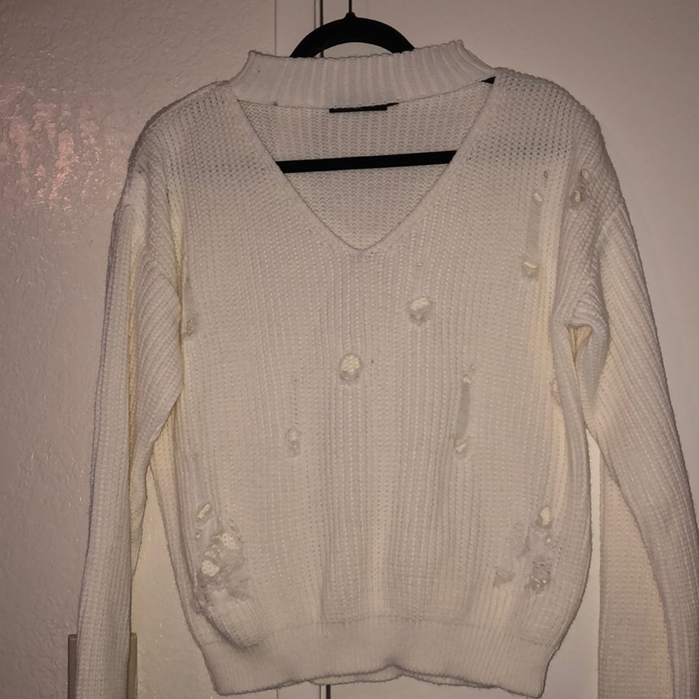 distressed missguided sweater